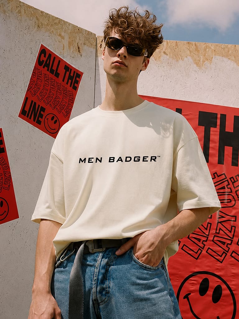 men badger bold tshirt
